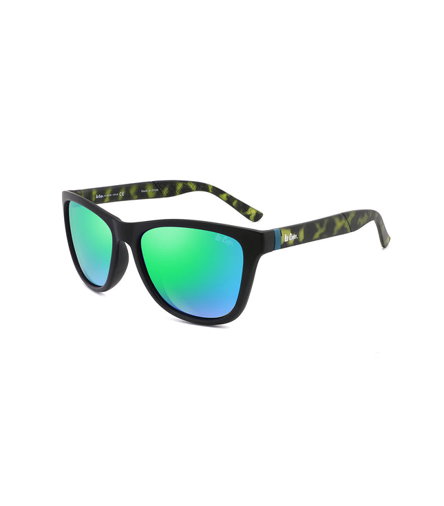 LC1039C03 - Blue Revo Lens - DEMI Plastic Frame - Sunglasses