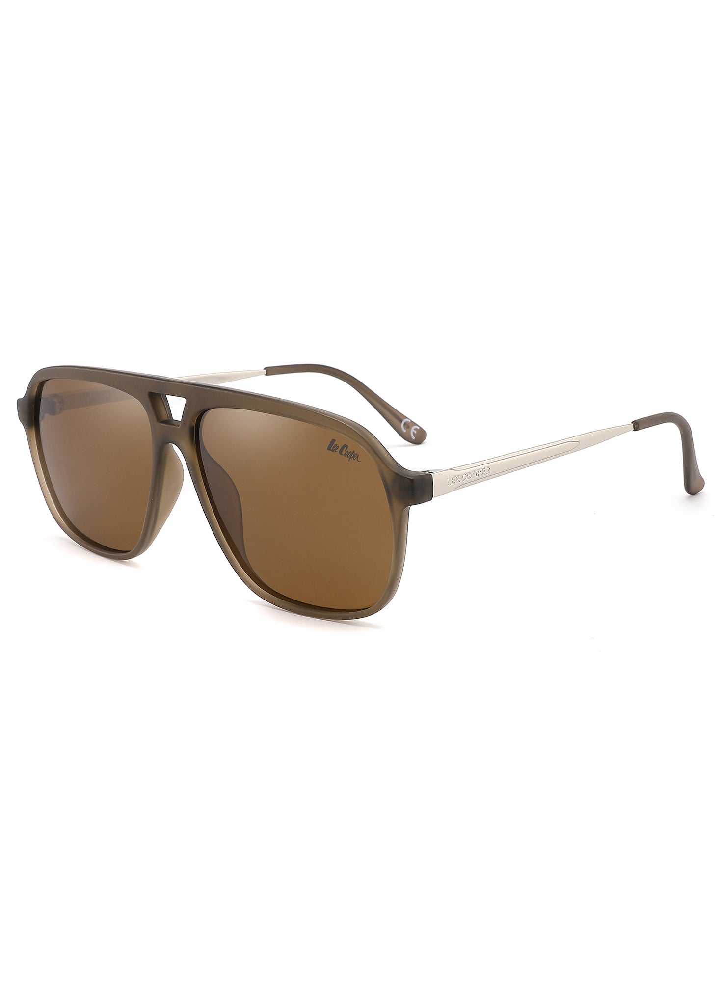 LC1001C02 - Light Brown Retro Vintage - Rectangle - Sunglasses