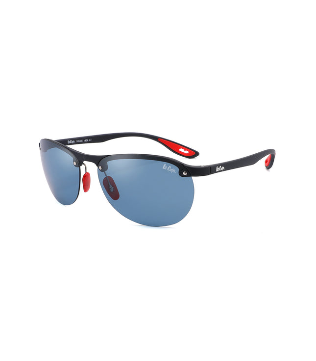 LC1020C02 - Striking Single Blue Tint - Sleek Matt Dark Blue Frame - Sunglasses