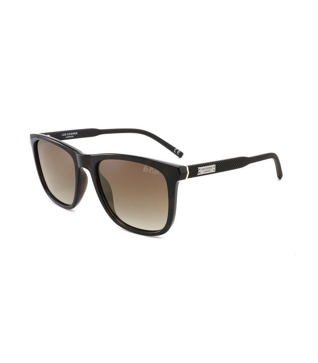 LC1040C02 - Gradient Brown Lens - Demi Frame - Sunglasses