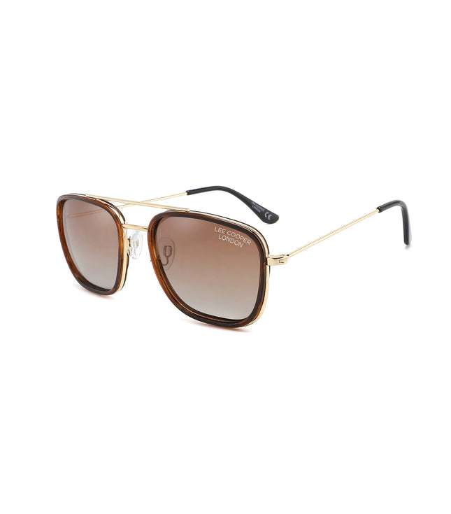 LC1022C03 - Gr. Brown Tint - Dark Brown Plastic Frame - Sunglasses