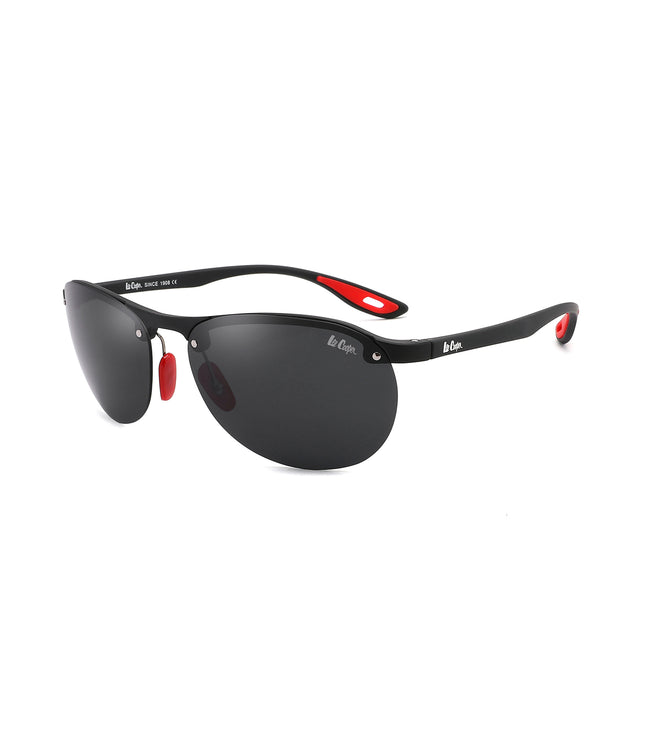 LC1020C01 - Sleek Single Black Lens - Matt Black Frame - Sunglasses