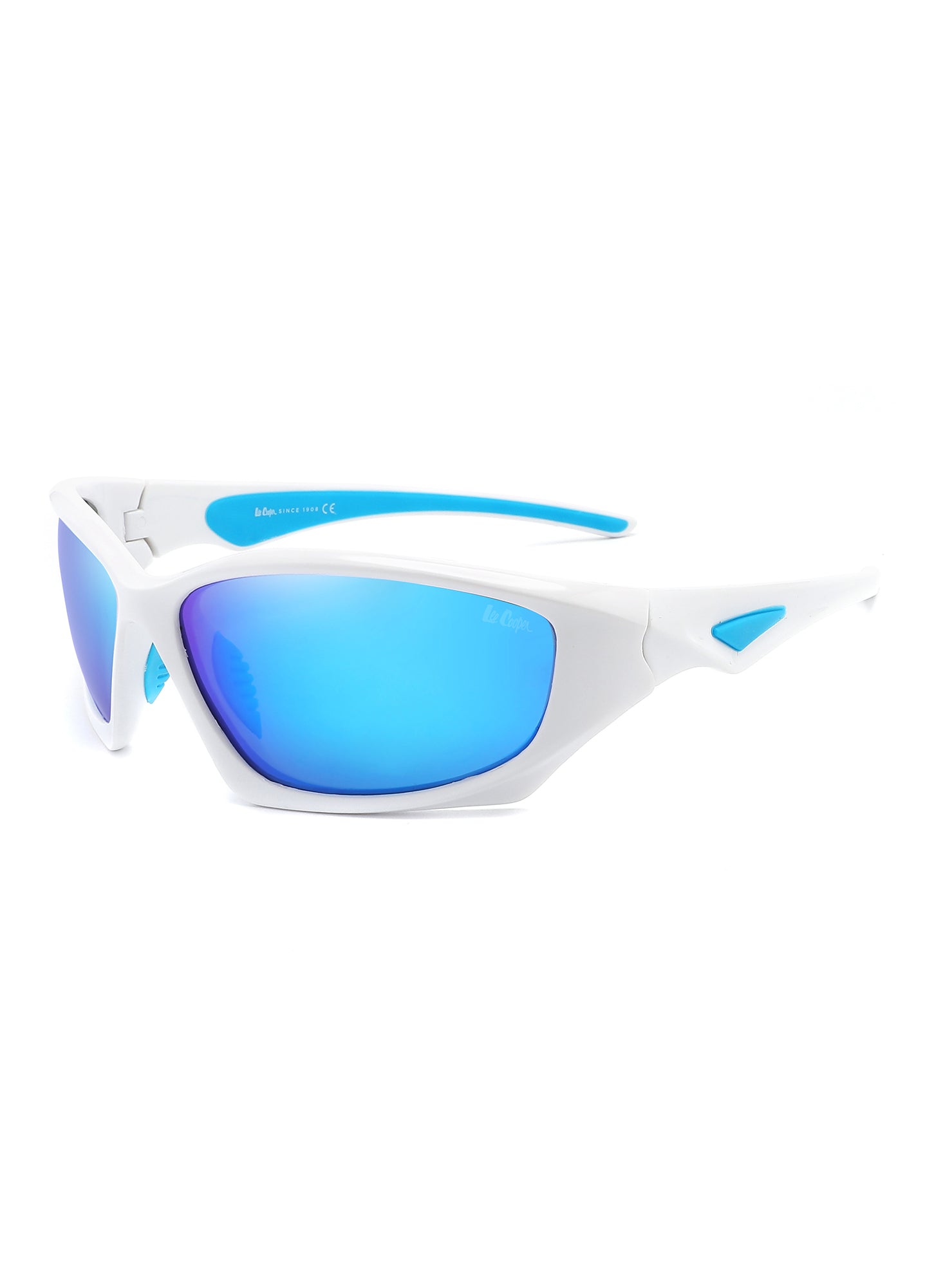 LC1011C03 - Ice Blue Revo Lens - WHITE Frame - Sunglasses