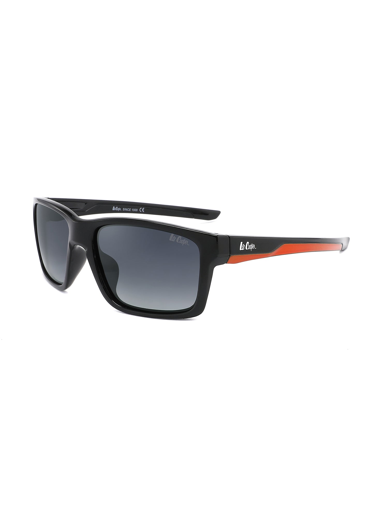 LC1034C02 - Gradient Grey Tint - Black Plastic Frame - Sunglasses