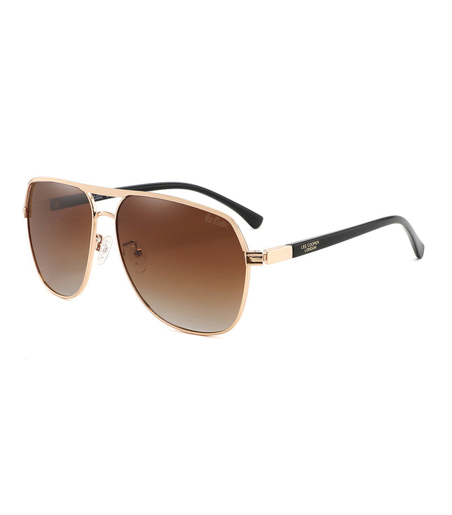 LC1016C02 - Gradient Brown - Luxurious Gold Frame - Sunglasses