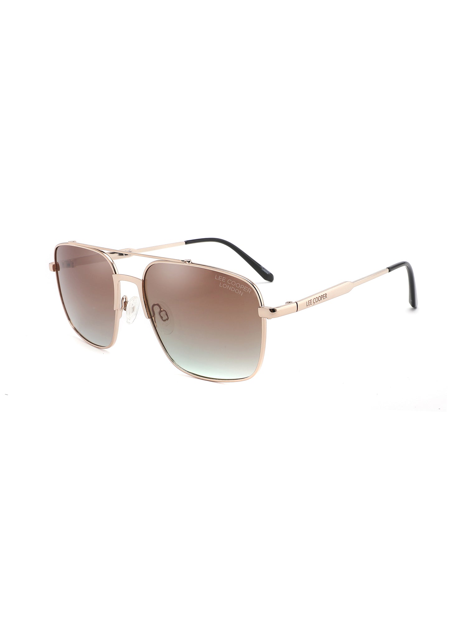 LC1024C03 - Gr. Brown Lens - Gold Stainless Steel Frame - Sunglasses