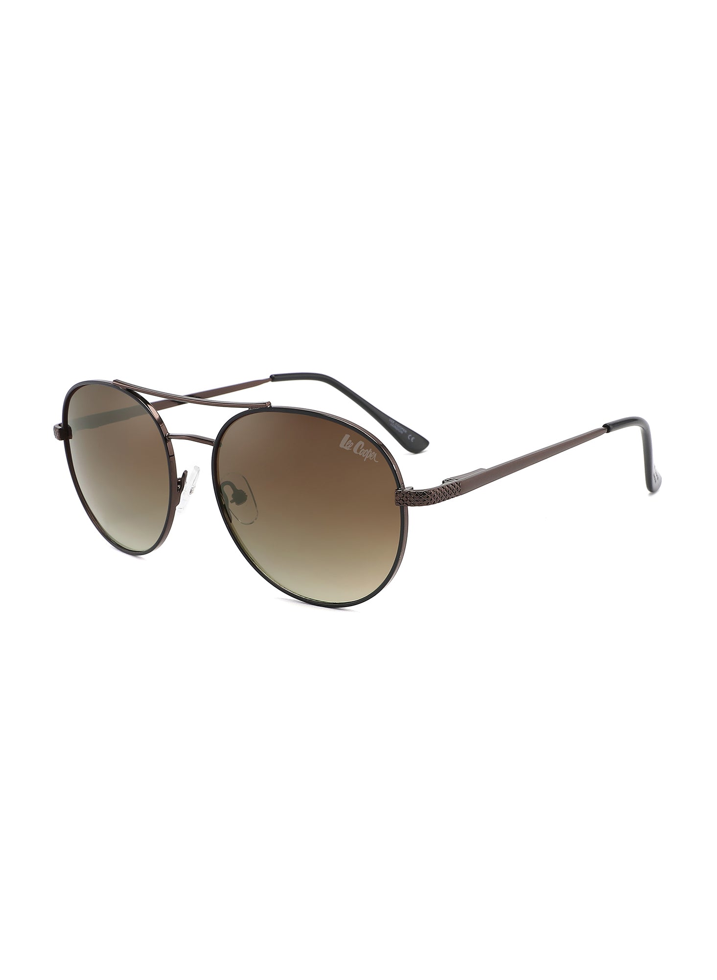 LC1035C03 - Gradient Brown Tint - Brown Metal Frame - Sunglasses