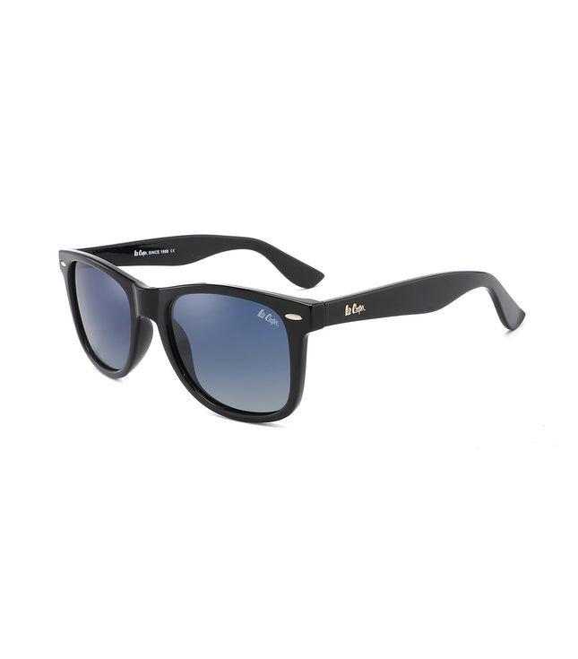 LC1018C01 - Gradient Blue - Shiny Black Frame - Full-Frame Sunglasses