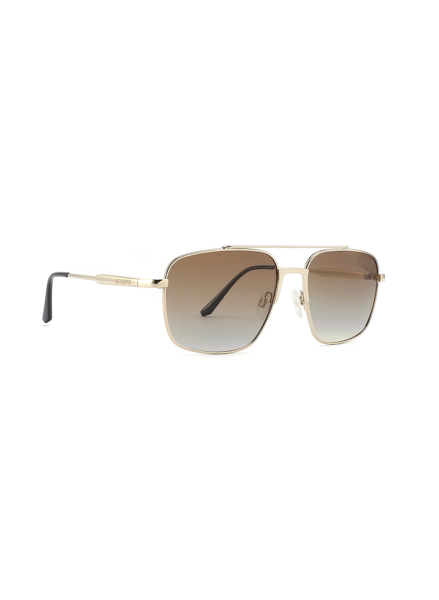 LC1024C03 - Gr. Brown Lens - Gold Stainless Steel Frame - Sunglasses