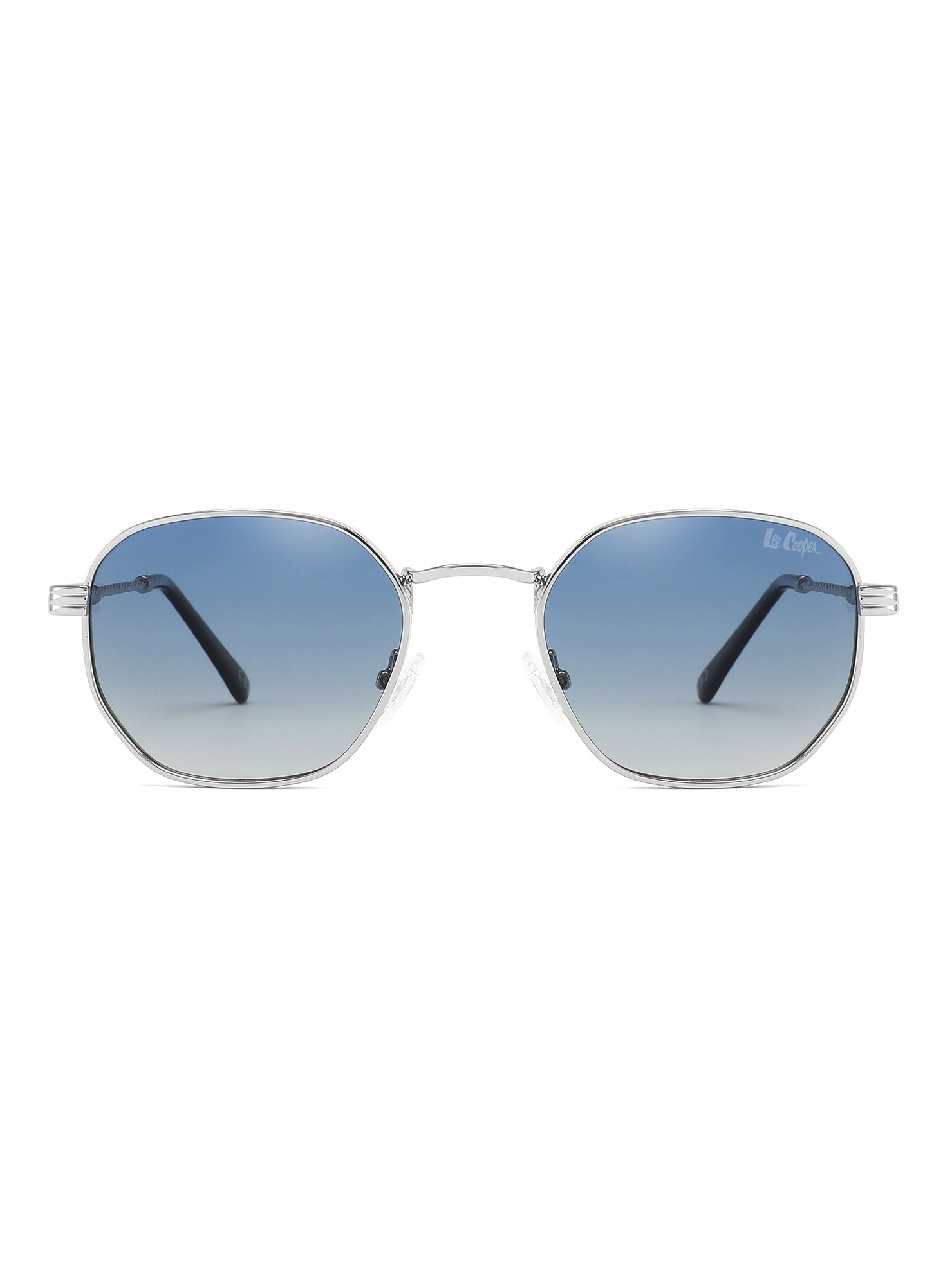 LC1008C03 - Blue Lens - Silver Frame - Sunglasses