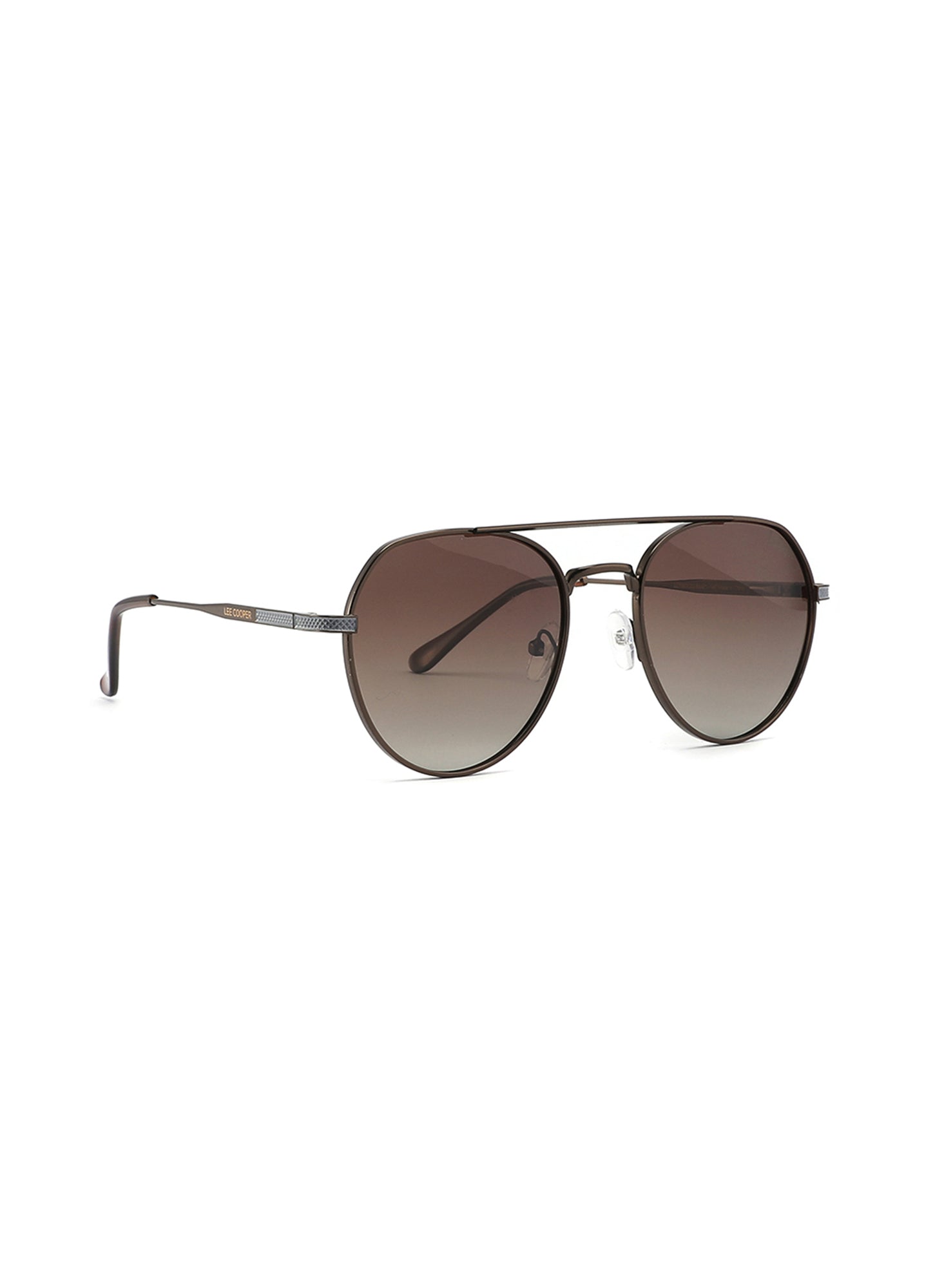 LC1037C03 - Classic Round-Shaped Sunglasses - Metal Frame - Polarized Lenses