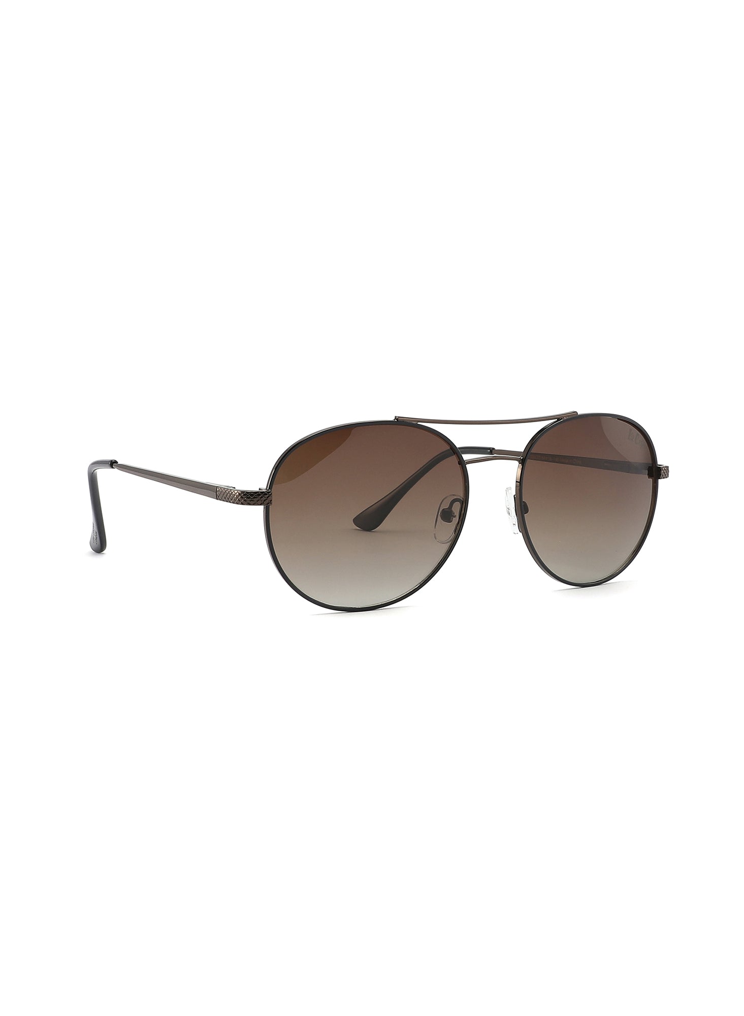 LC1035C03 - Gradient Brown Tint - Brown Metal Frame - Sunglasses