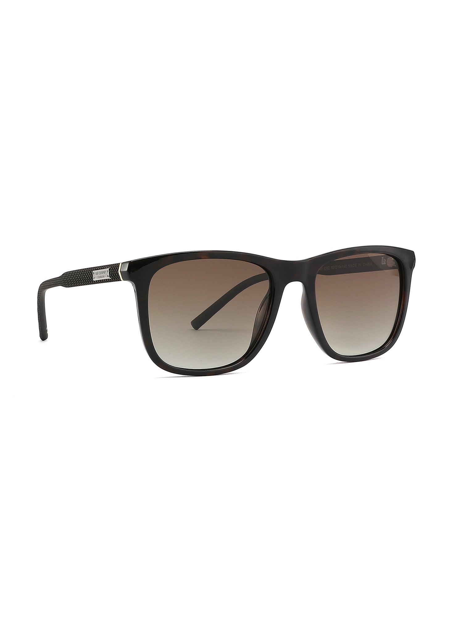 LC1040C02 - Gradient Brown Lens - Demi Frame - Sunglasses