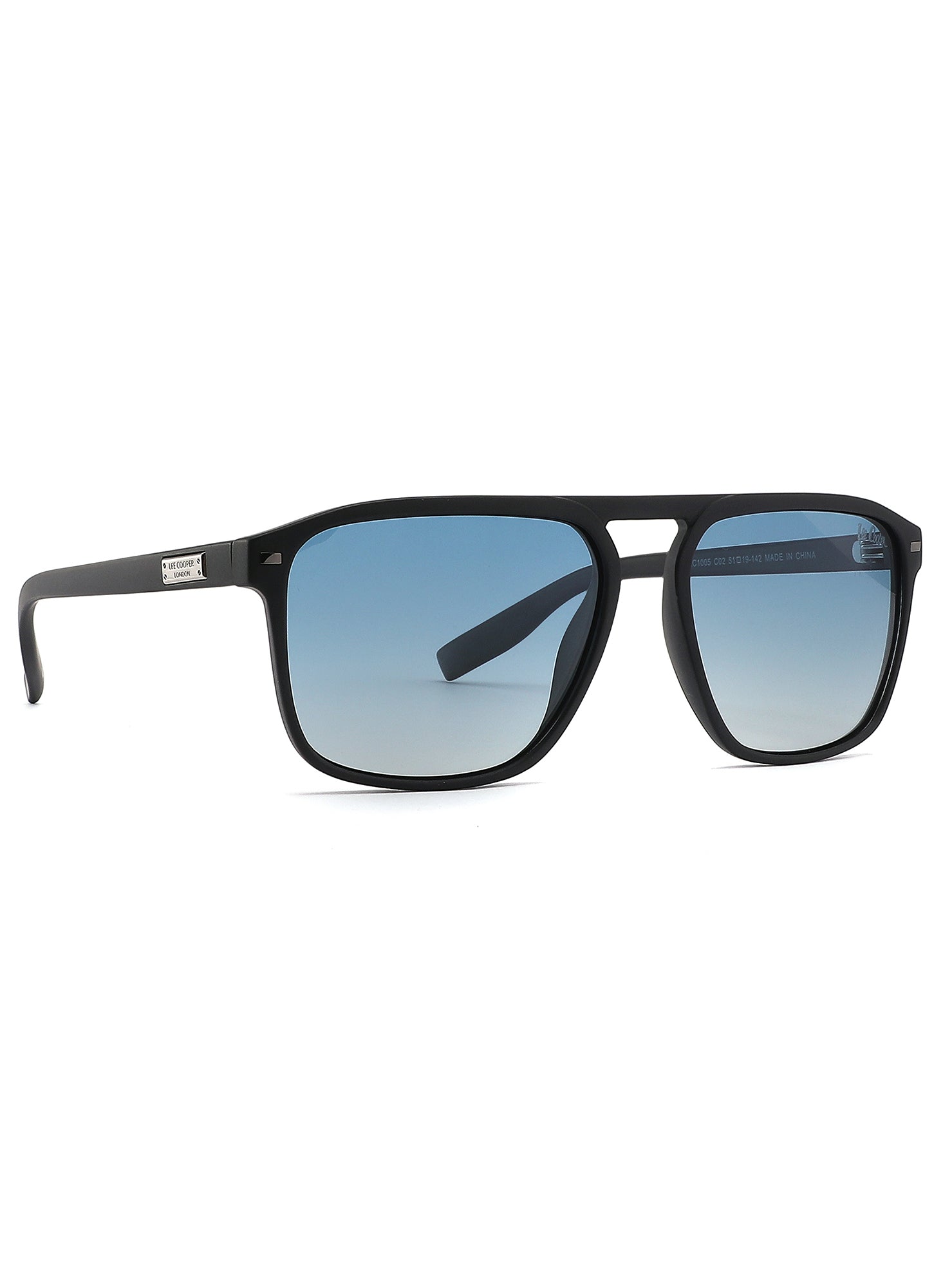 LC1005C02 - Gradient Blue Lens - Black Frame - Sunglasses