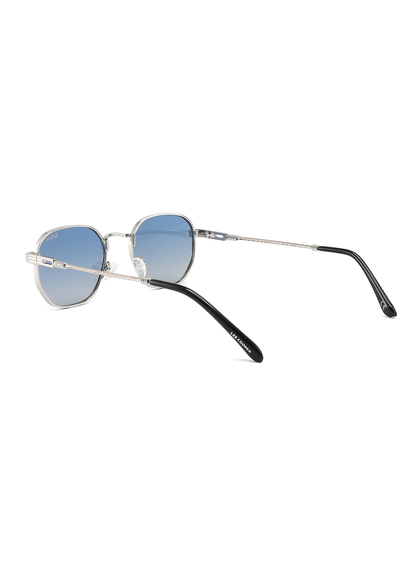 LC1008C03 - Blue Lens - Silver Frame - Sunglasses