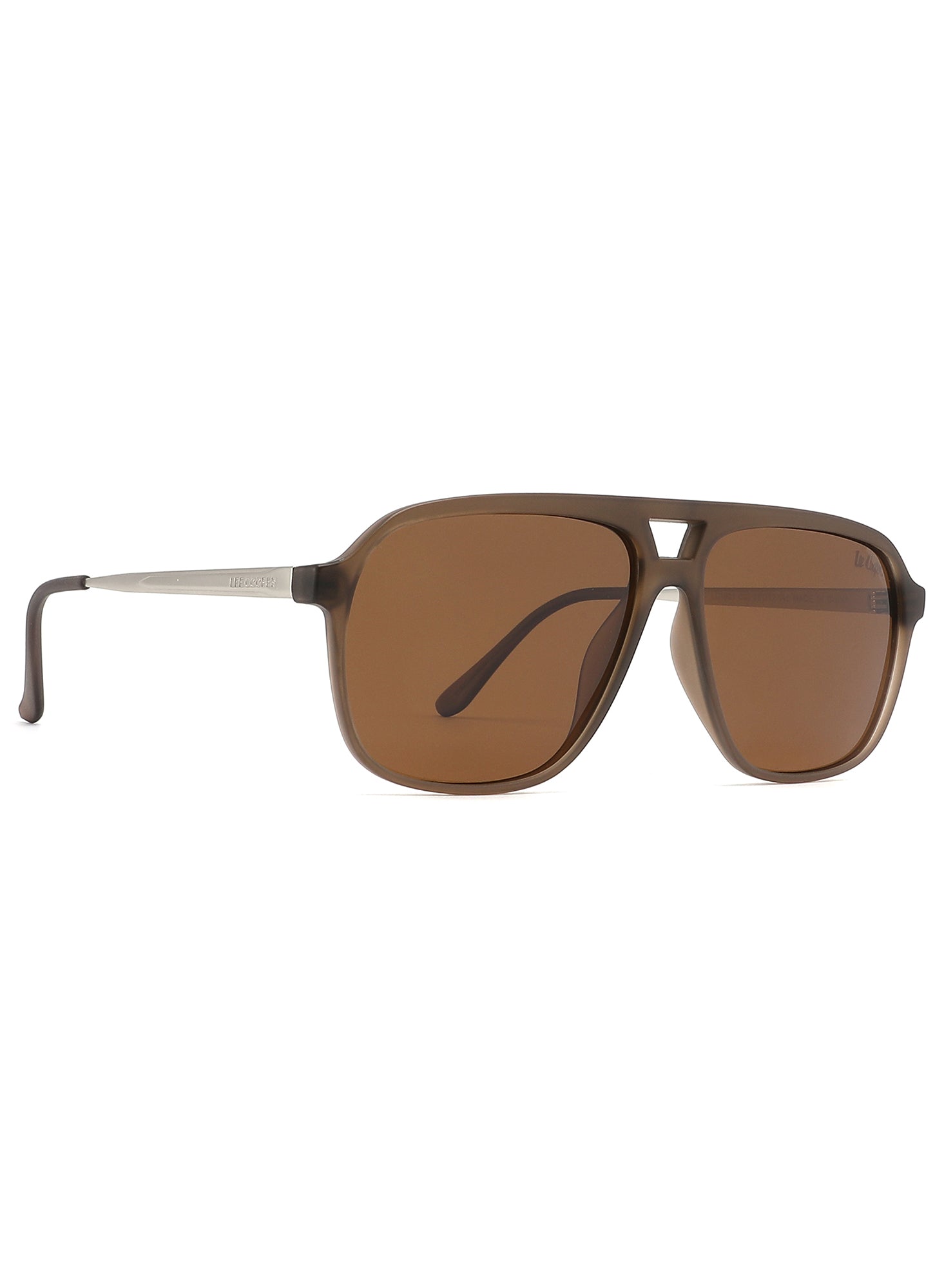 LC1001C02 - Light Brown Retro Vintage - Rectangle - Sunglasses