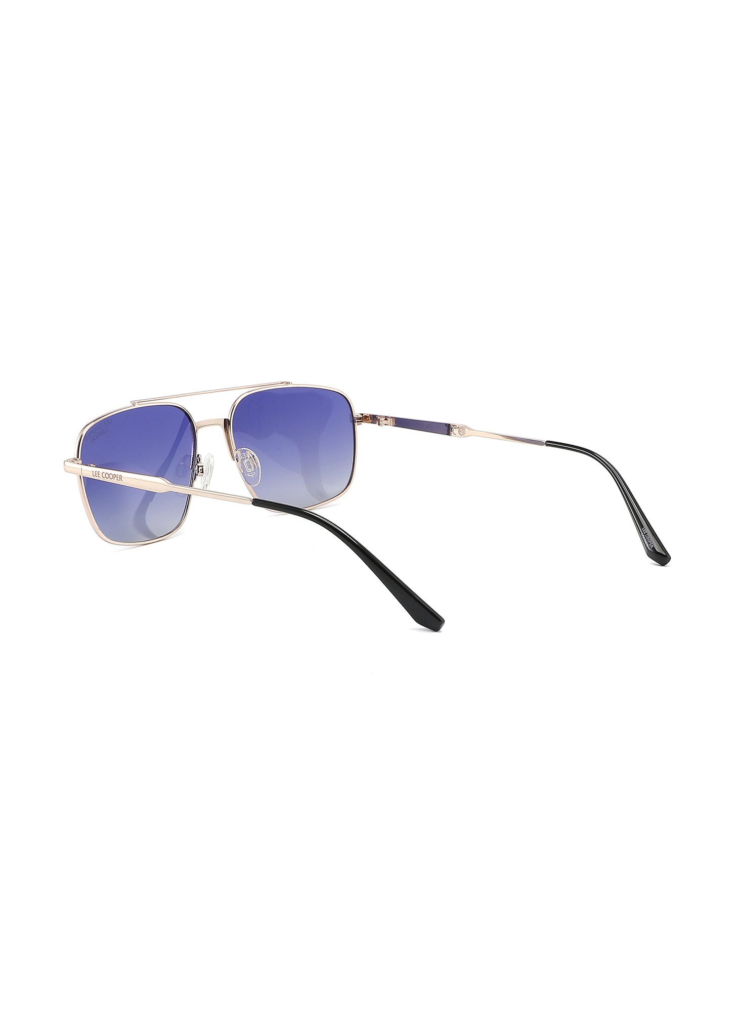 LC1024C01 - G. Blue Lens - Gold Stainless Steel Frame - Sunglasses