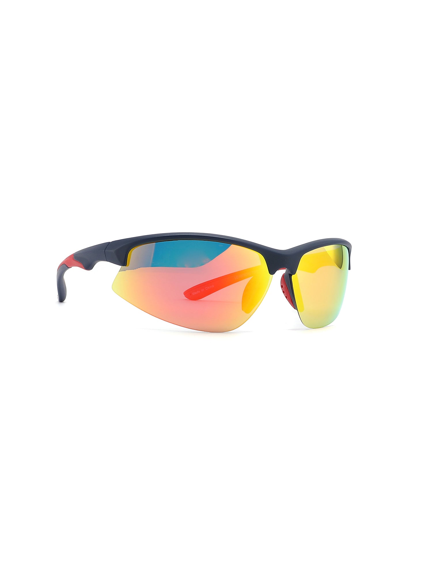 LC1009C02 - Red Revo Lens - M.Blue Frame - Sunglasses