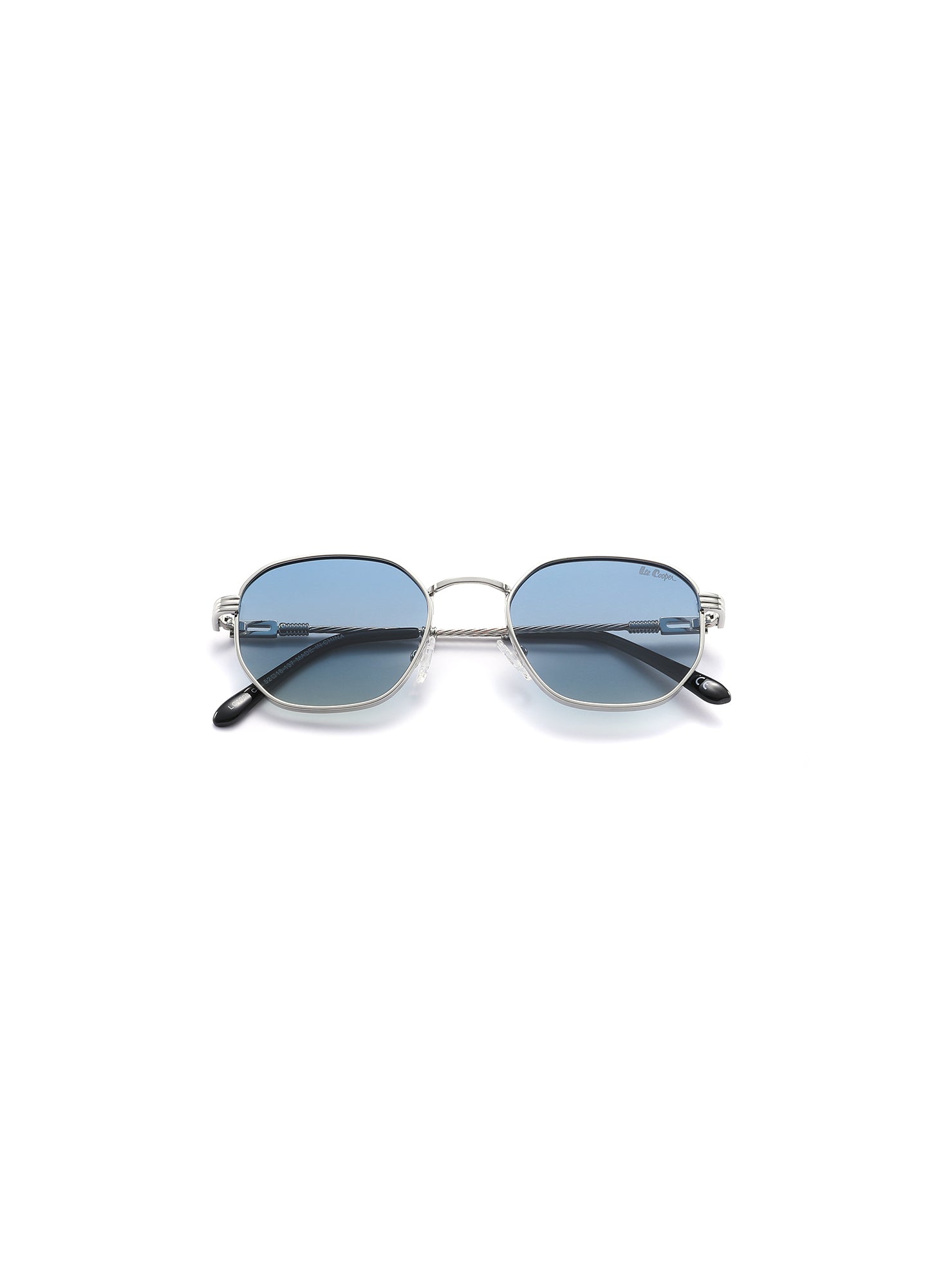 LC1008C03 - Blue Lens - Silver Frame - Sunglasses