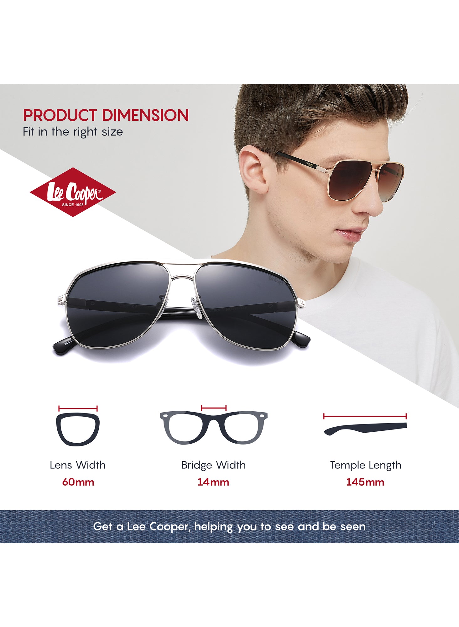 LC1016C03 - Classic Smoke - Sleek Silver Frame - Sunglasses