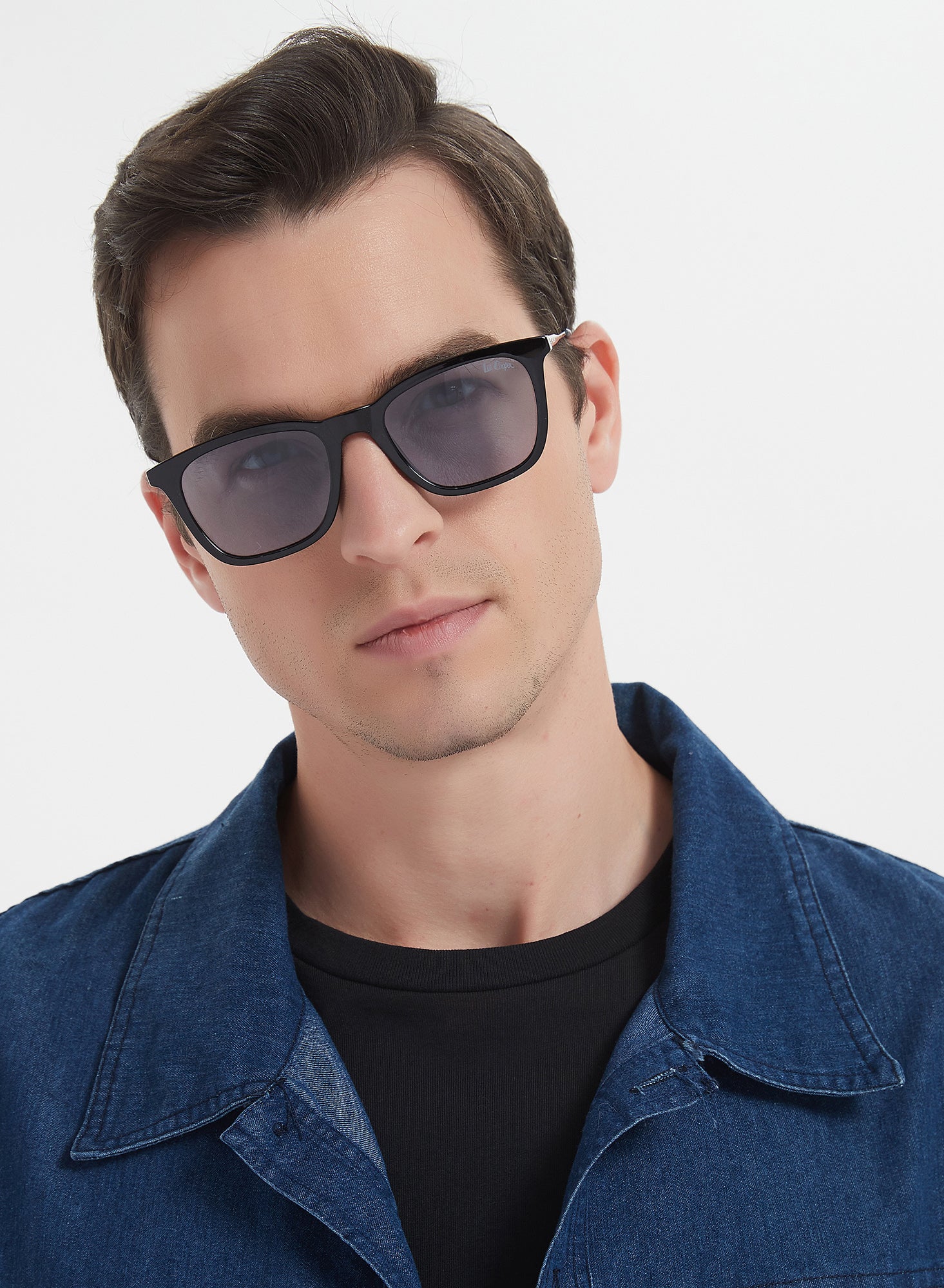 LC1003C02 - Blue Lens - Black Frame - Sunglasses