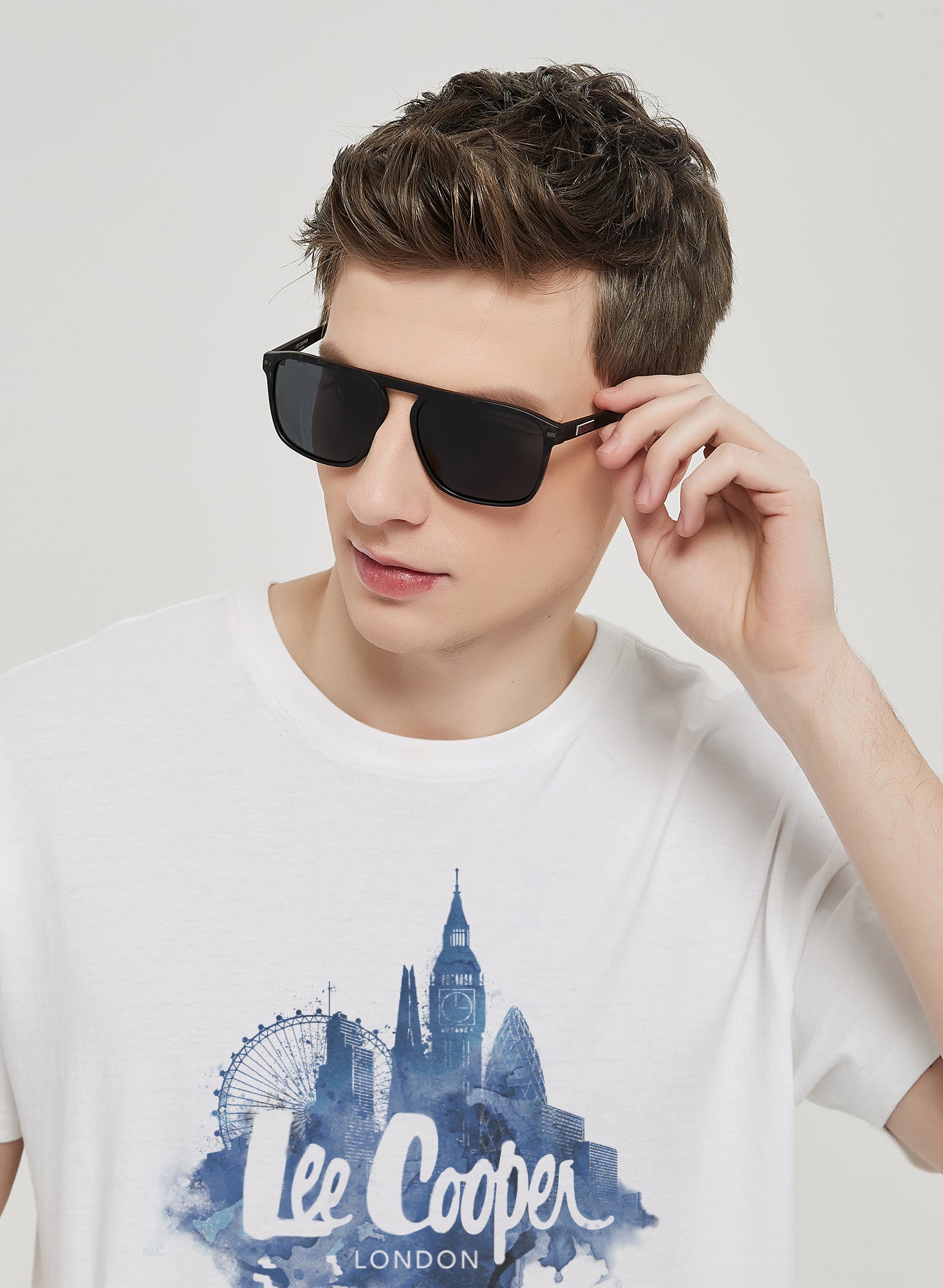 LC1005C01 - Black Lens - Grey DEMI Frame - Sunglasses