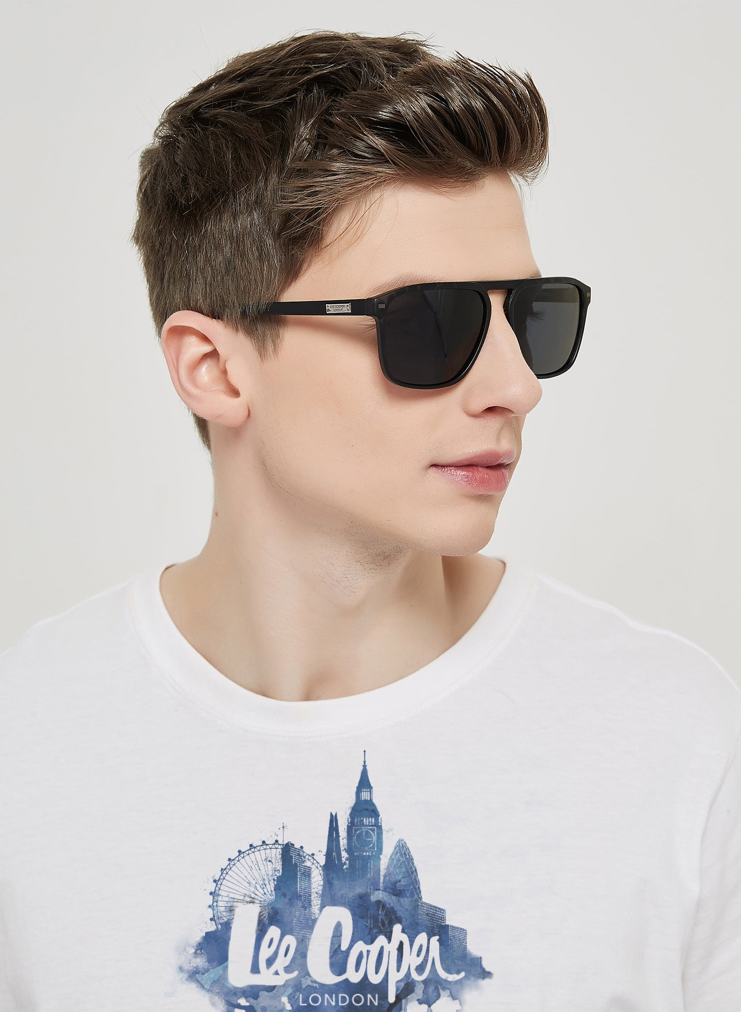 LC1005C01 - Black Lens - Grey DEMI Frame - Sunglasses